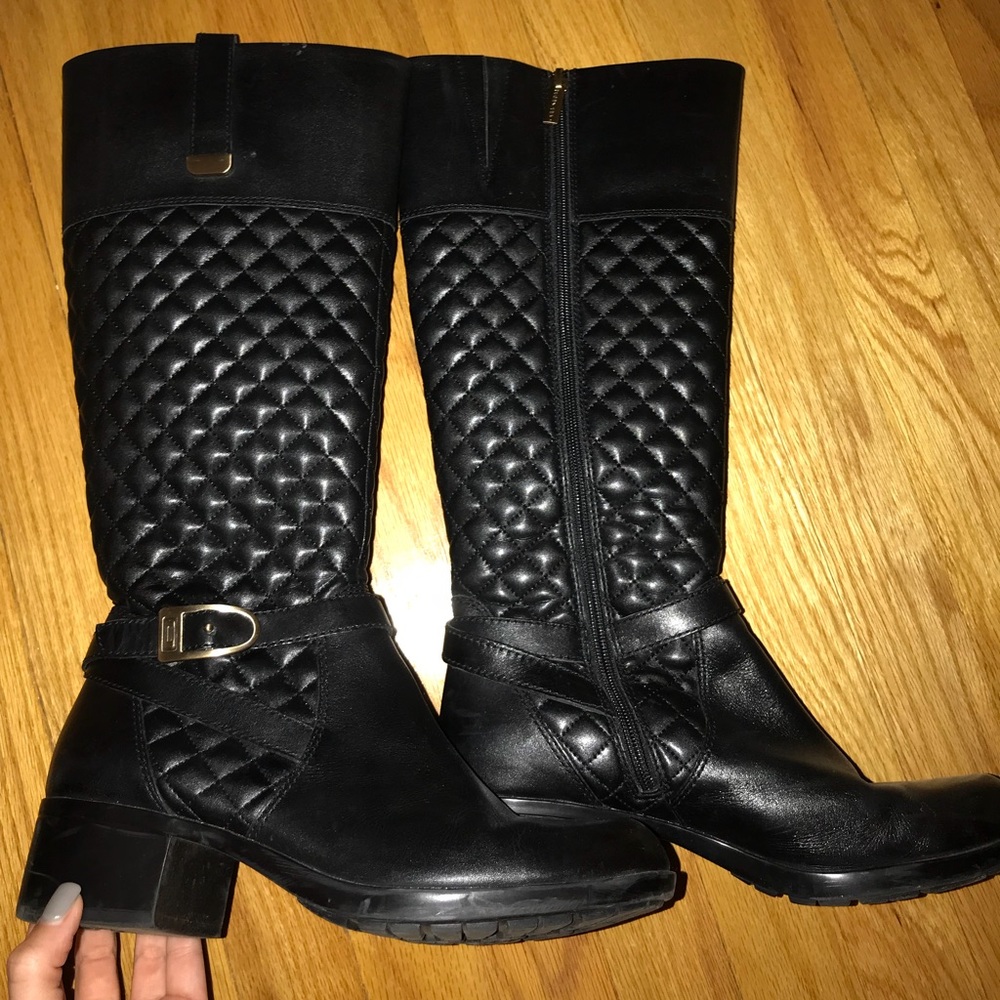 Tall black Bandolino riding boots
